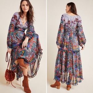 Anthropologie by Maeve Annabella Maxi floral dress